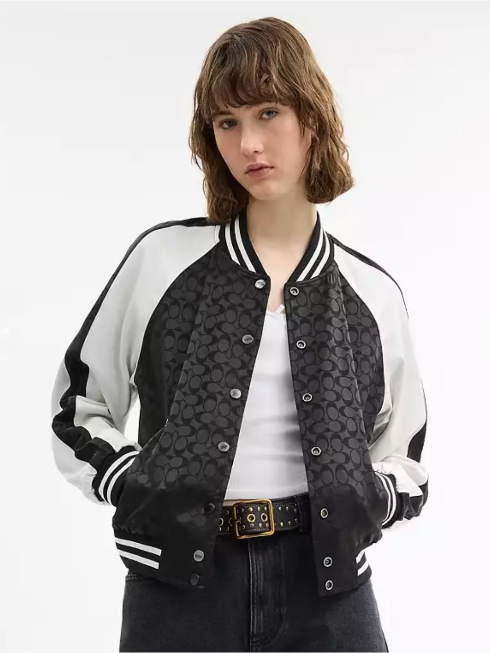 🆕 Coach Reversible Signature Souvenir Varsity Jacket